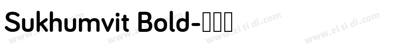Sukhumvit Bold字体转换